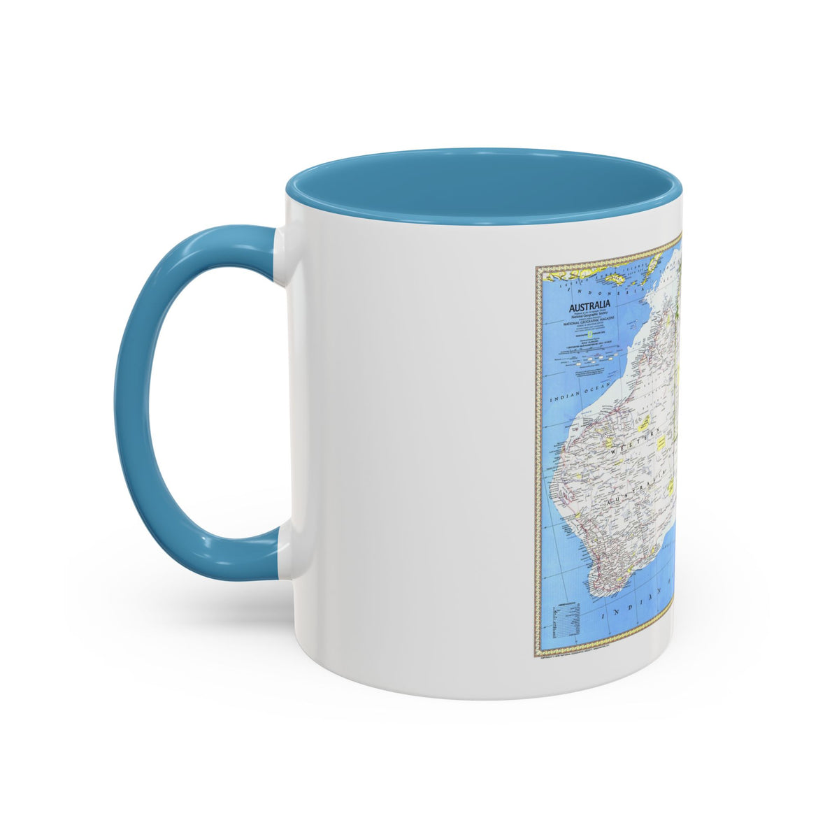 Australia (1979) (Map) Accent Coffee Mug