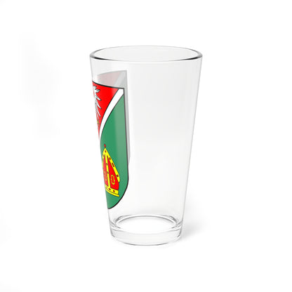 Wappen des Landkreises Ostprignitz-Ruppin (Germany) (Coat of Arms) Pint Glass 16oz