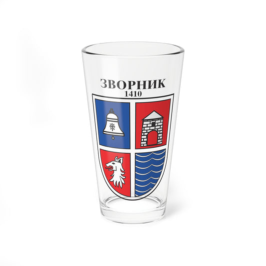 Coat of arms of Zvornik (Bosnia and Herzegovina) (Coat of Arms) Pint Glass 16oz