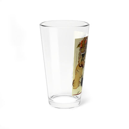 He Tried in Vain to Convince Her Move to Moose Jaw, Saskatchewan, 1950 - Pint Glass 16oz