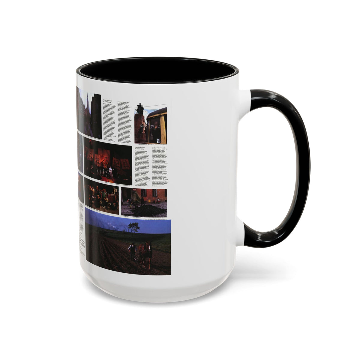Poland - The Face and Faith 1 (1982) (Map) Accent Coffee Mug