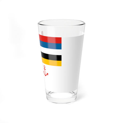 Flag of Chief of Marine Police of Manchukuo (China) Pint Glass 16oz