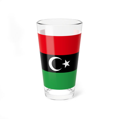 Libyan protesters flag observed 2011 (Libya) Pint Glass 16oz