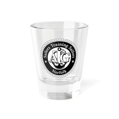 AFLOAT Training Group ATG Norfolk BW (U.S. Navy) Shot Glass 1.5oz