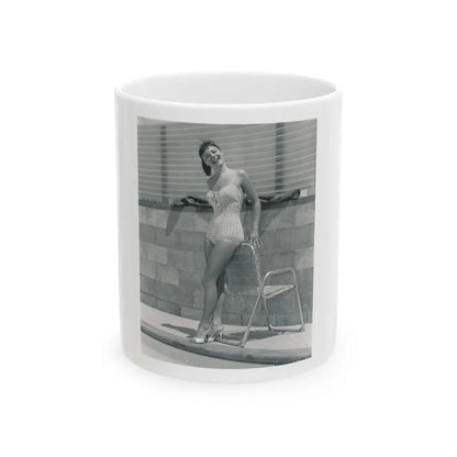 Janet Munro #06 (Vintage Female Icon) White Coffee Mug-11oz-Go Mug Yourself