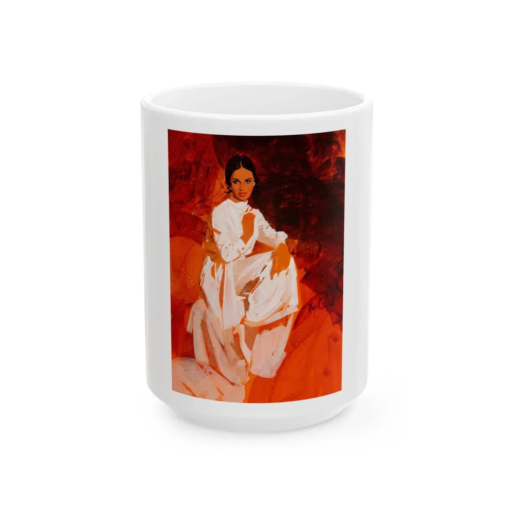 Elegant Woman - White Coffee Mug-15oz-Go Mug Yourself