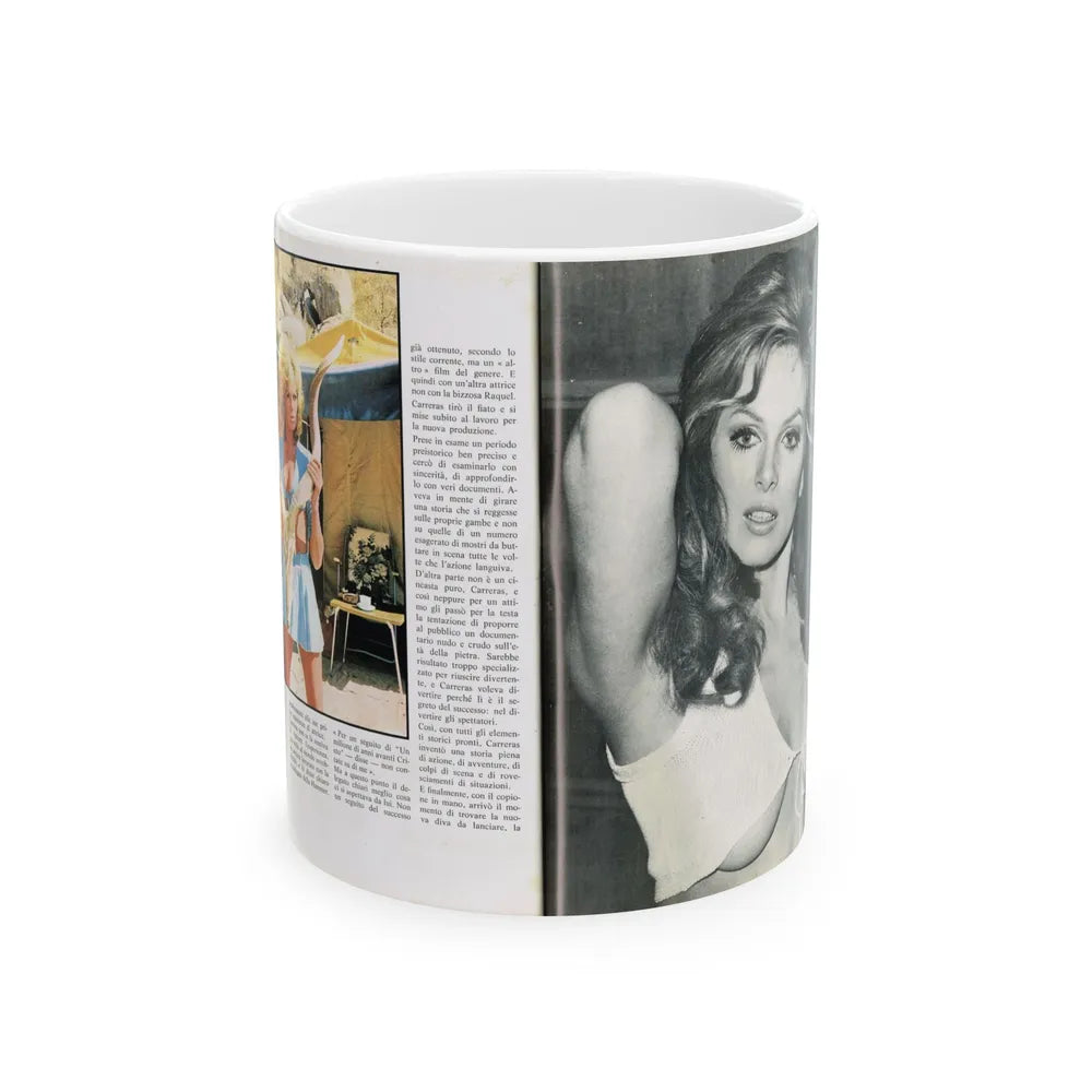 Julie Ege #211 (Vintage Female Icon) White Coffee Mug-11oz-Go Mug Yourself