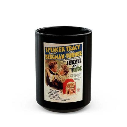 DR. JEKYLL AND MR. HYDE 1941 Movie Poster - Black Coffee Mug-15oz-Go Mug Yourself