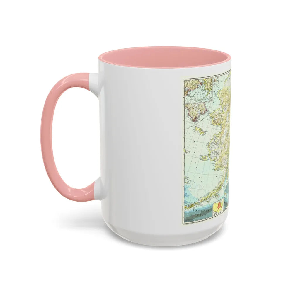 USA - Alaska (1956) (Map) Accent Coffee Mug-Go Mug Yourself