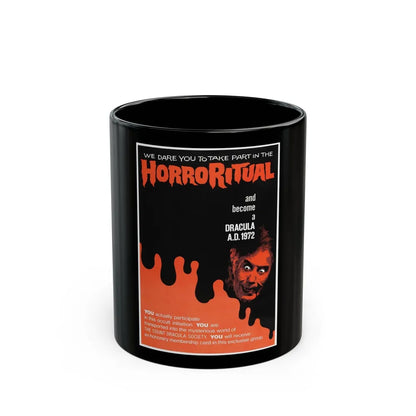 DRACULA A.D. 1972 (TEASER) Movie Poster - Black Coffee Mug-11oz-Go Mug Yourself