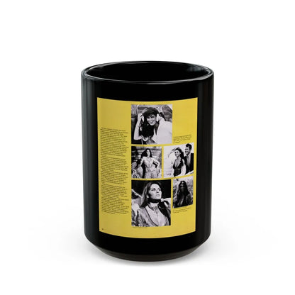 Caroline Munro #363 - Questar Mag. Vol. 2 #3, June '80 (Vintage Female Icon) Black Coffee Mug-15oz-Go Mug Yourself