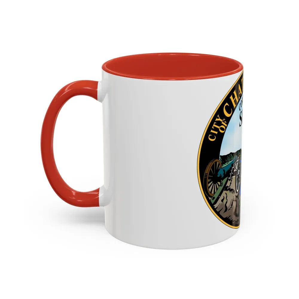 Seal of Chattanooga Tennessee - Accent Coffee Mug-Go Mug Yourself