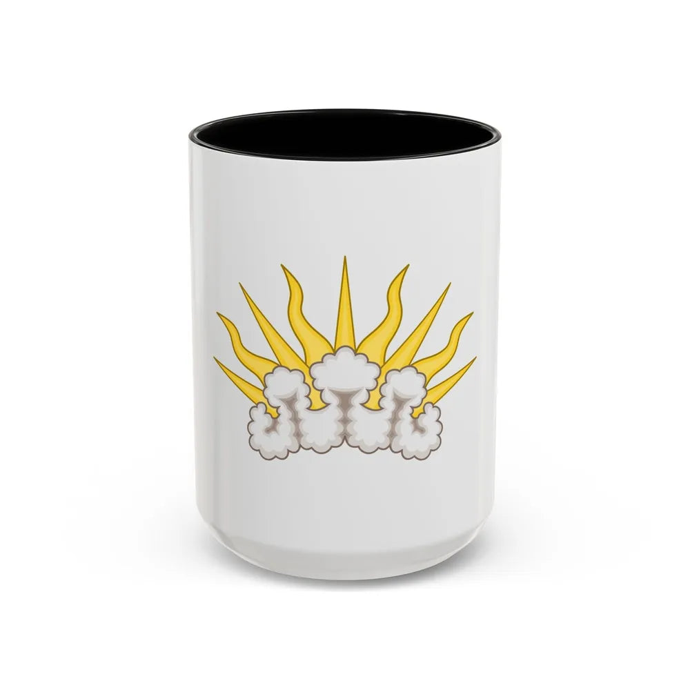 Sunburst Badge - Accent Coffee Mug-15oz-Black-Go Mug Yourself