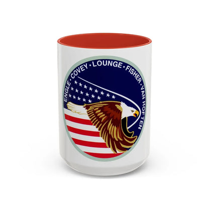 STS 51 i (NASA) Accent Coffee Mug-15oz-Red-Go Mug Yourself