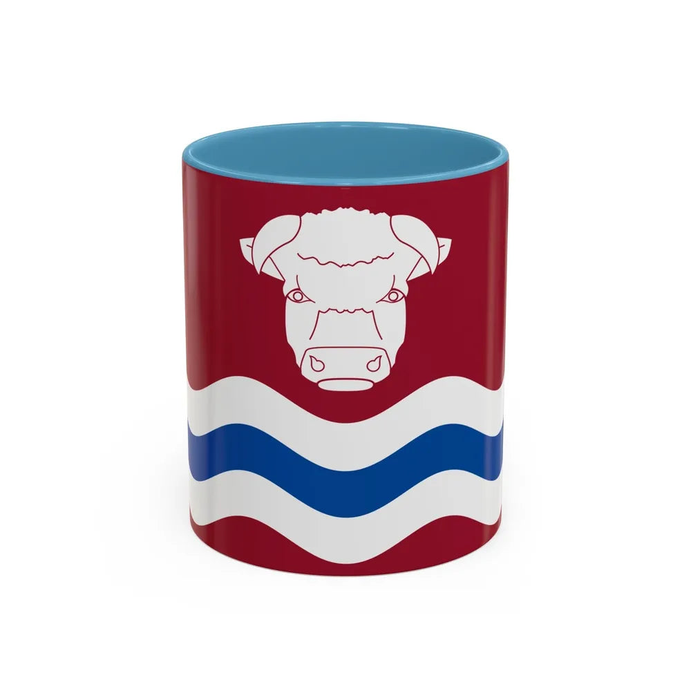 Flag of Herefordshire UK - Accent Coffee Mug-11oz-Light Blue-Go Mug Yourself