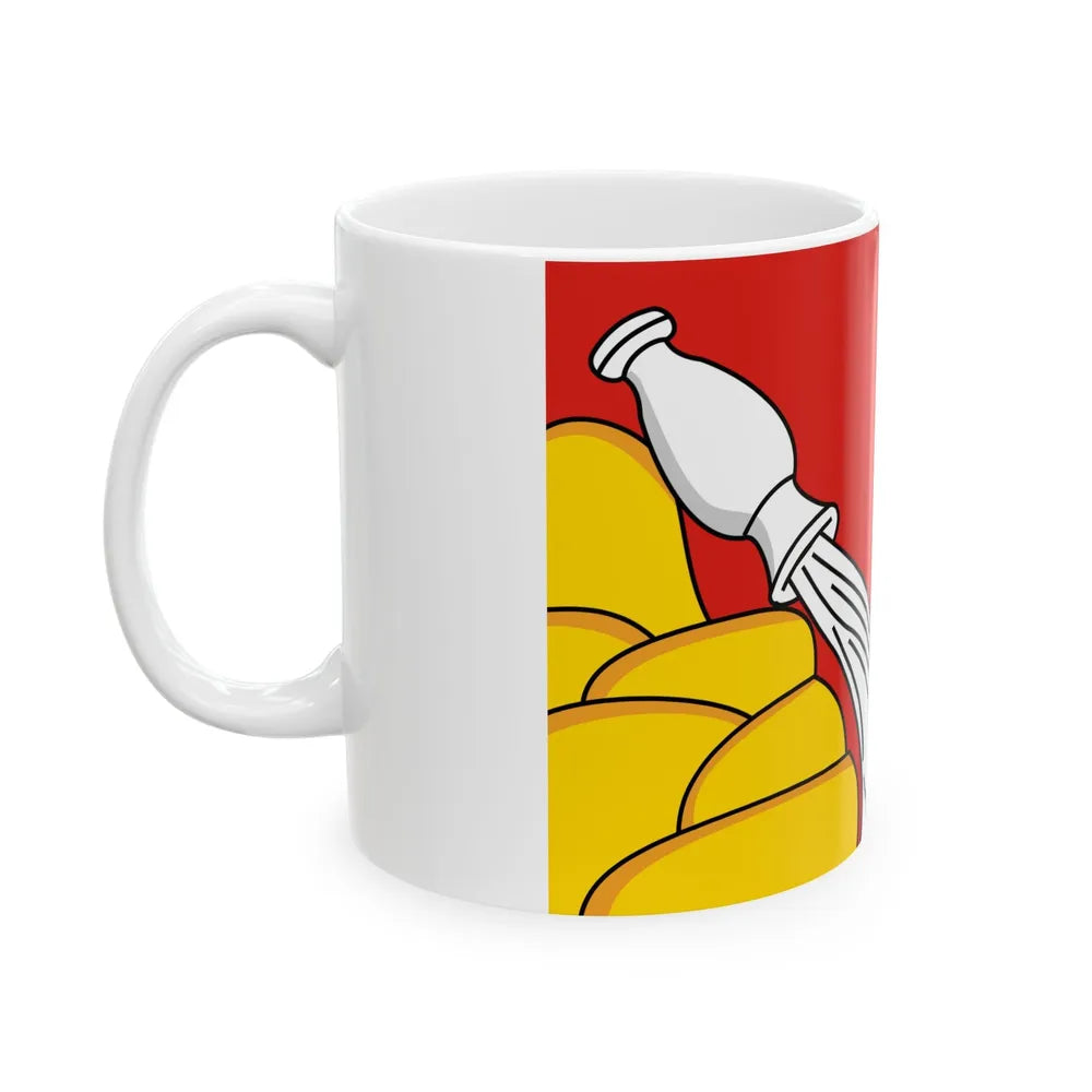 Flag of Voronezh Oblast Russia - White Coffee Mug-Go Mug Yourself