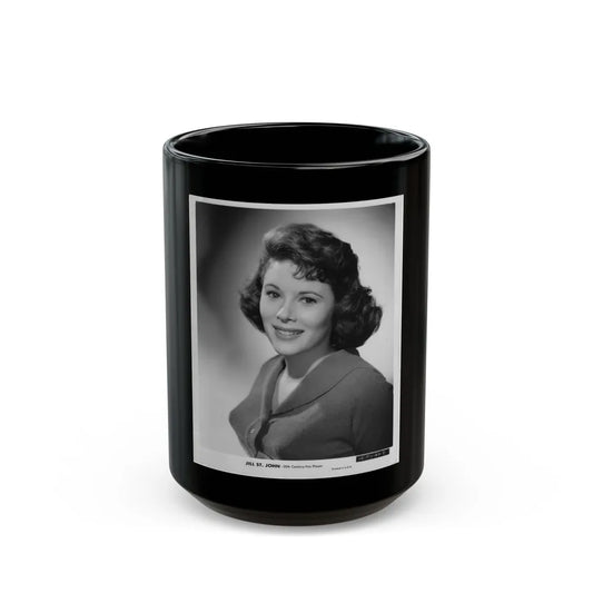 Jill St. John #213 (Vintage Female Icon) Black Coffee Mug-15oz-Go Mug Yourself