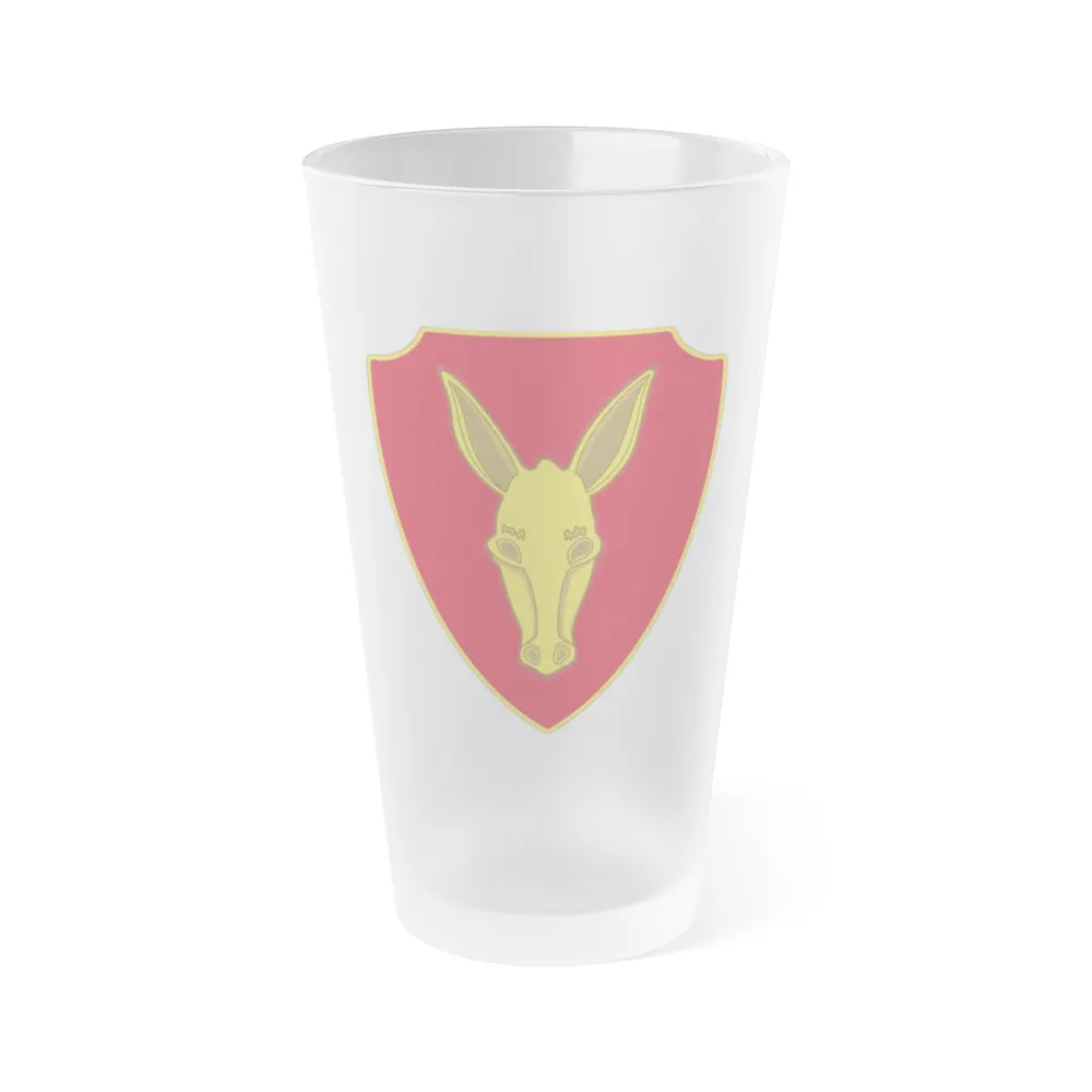 99th Field Artillery Battalion (U.S. Army) Frosted Pint Glass 16oz-Go Mug Yourself