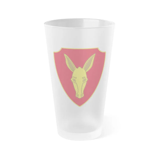 99th Field Artillery Battalion (U.S. Army) Frosted Pint Glass 16oz-Go Mug Yourself