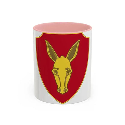 99th Field Artillery Battalion (U.S. Army) Accent Coffee Mug 11oz Pink - Go Mug Yourself