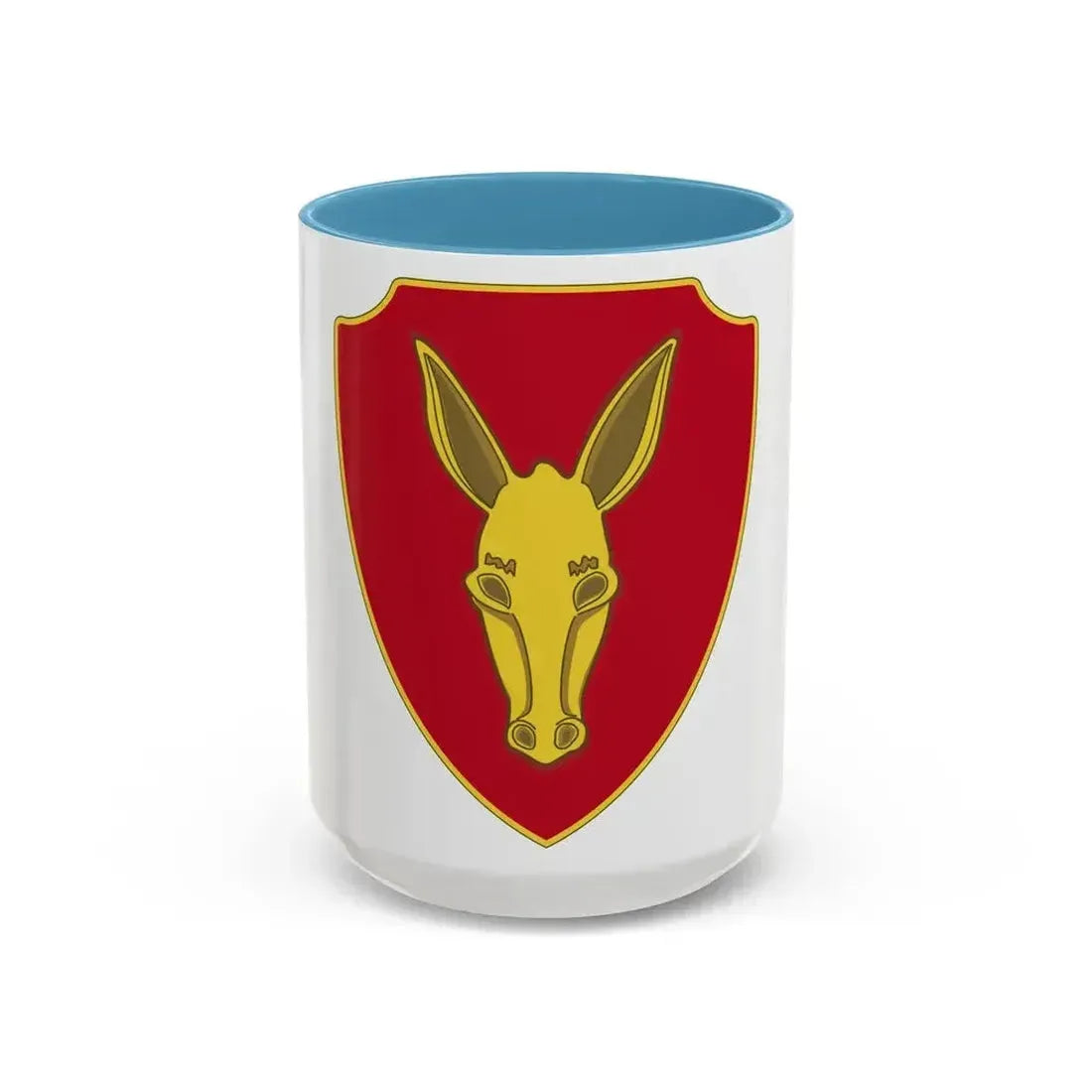 99th Field Artillery Battalion (U.S. Army) Accent Coffee Mug 15oz Light Blue - Go Mug Yourself