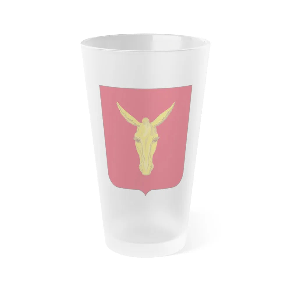 99th Field Artillery Battalion v2 (U.S. Army) Frosted Pint Glass 16oz-Go Mug Yourself