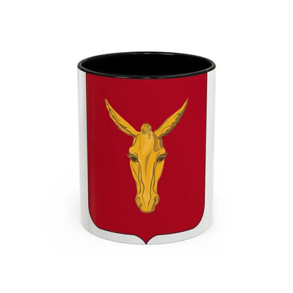 99th Field Artillery Battalion v2 (U.S. Army) Accent Coffee Mug 11oz Black - Go Mug Yourself
