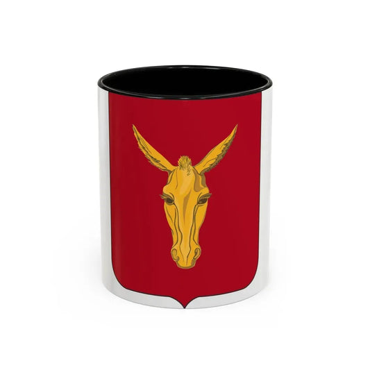 99th Field Artillery Battalion v2 (U.S. Army) Accent Coffee Mug 11oz Black - Go Mug Yourself