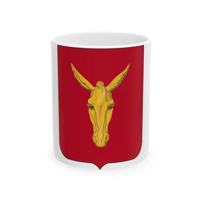 99th Field Artillery Battalion v2 (U.S. Army) White Coffee Mug 11oz - Go Mug Yourself