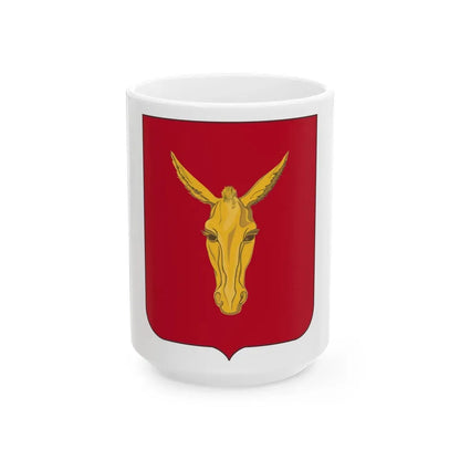 99th Field Artillery Battalion v2 (U.S. Army) White Coffee Mug 15oz - Go Mug Yourself