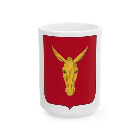 99th Field Artillery Battalion v2 (U.S. Army) White Coffee Mug 15oz - Go Mug Yourself
