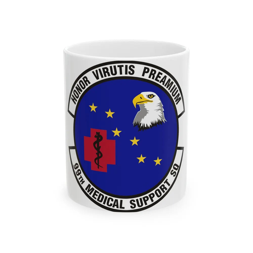 99th Medical Support Squadron (U.S. Air Force) White Coffee Mug-11oz-Go Mug Yourself