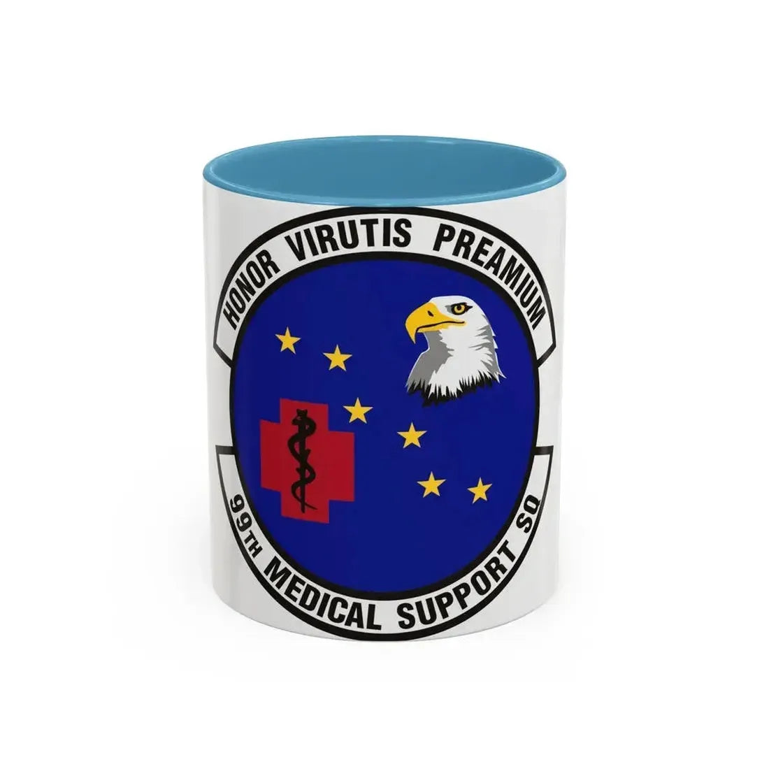 99th Medical Support Squadron (U.S. Air Force) Accent Coffee Mug 11oz Light Blue - Go Mug Yourself