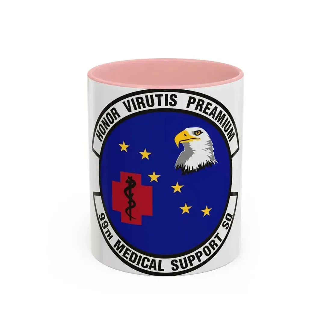 99th Medical Support Squadron (U.S. Air Force) Accent Coffee Mug 11oz Pink - Go Mug Yourself