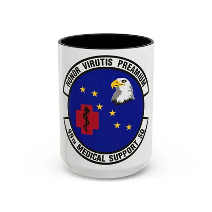 99th Medical Support Squadron (U.S. Air Force) Accent Coffee Mug 15oz Black - Go Mug Yourself