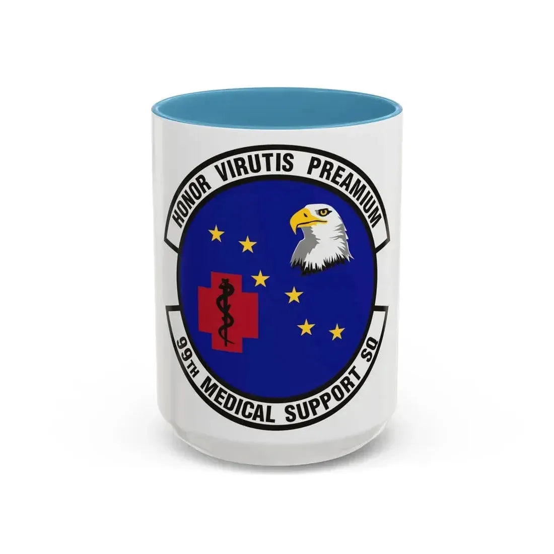 99th Medical Support Squadron (U.S. Air Force) Accent Coffee Mug 15oz Light Blue - Go Mug Yourself
