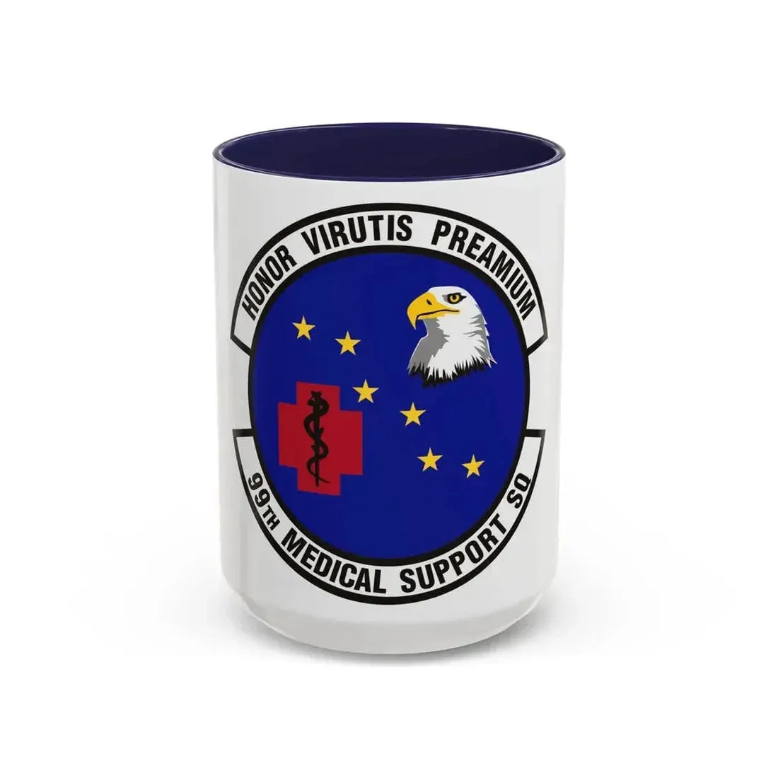 99th Medical Support Squadron (U.S. Air Force) Accent Coffee Mug 15oz Navy - Go Mug Yourself