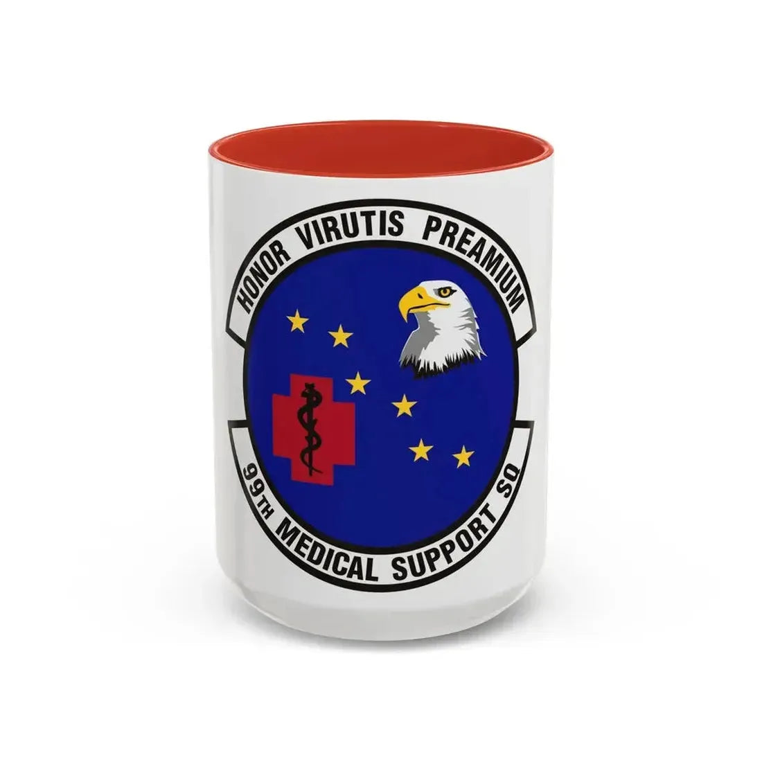 99th Medical Support Squadron (U.S. Air Force) Accent Coffee Mug 15oz Red - Go Mug Yourself