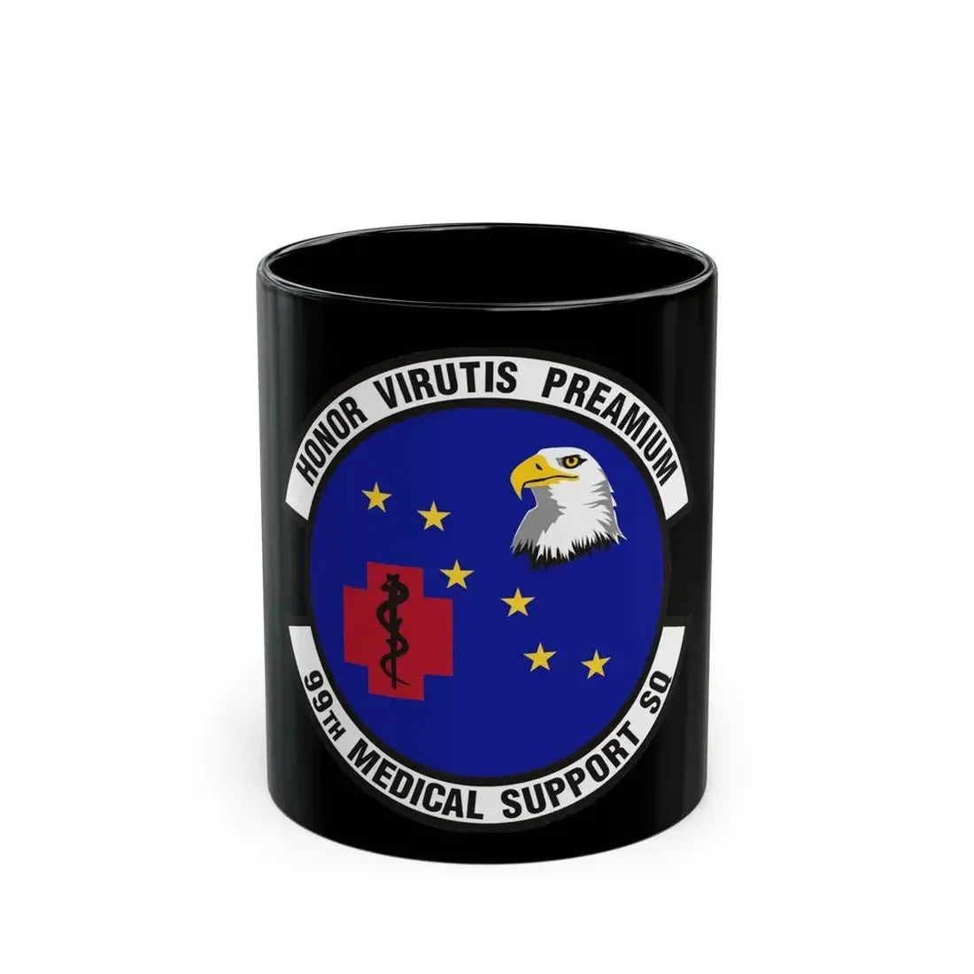 99th Medical Support Squadron (U.S. Air Force) Black Coffee Mug 11oz - Go Mug Yourself