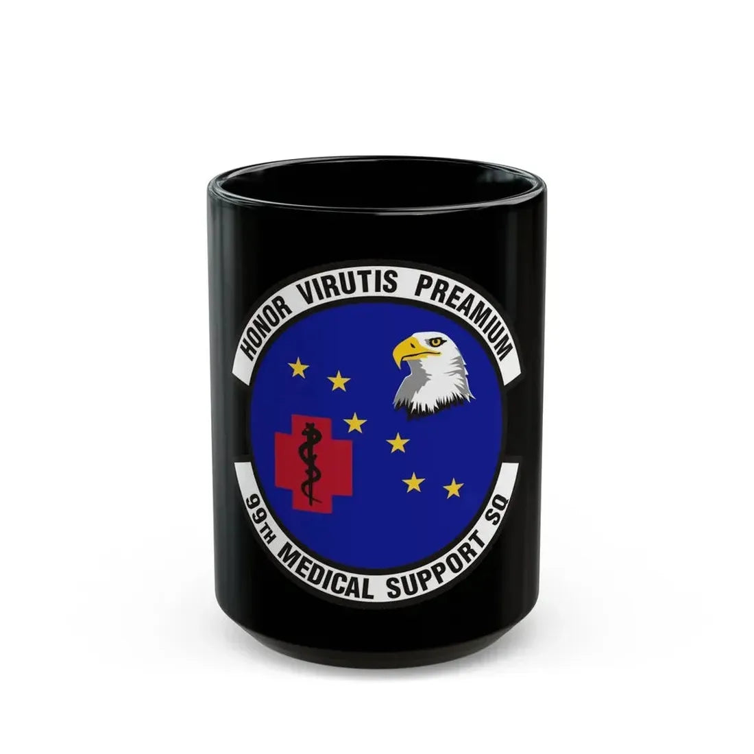 99th Medical Support Squadron (U.S. Air Force) Black Coffee Mug 15oz - Go Mug Yourself