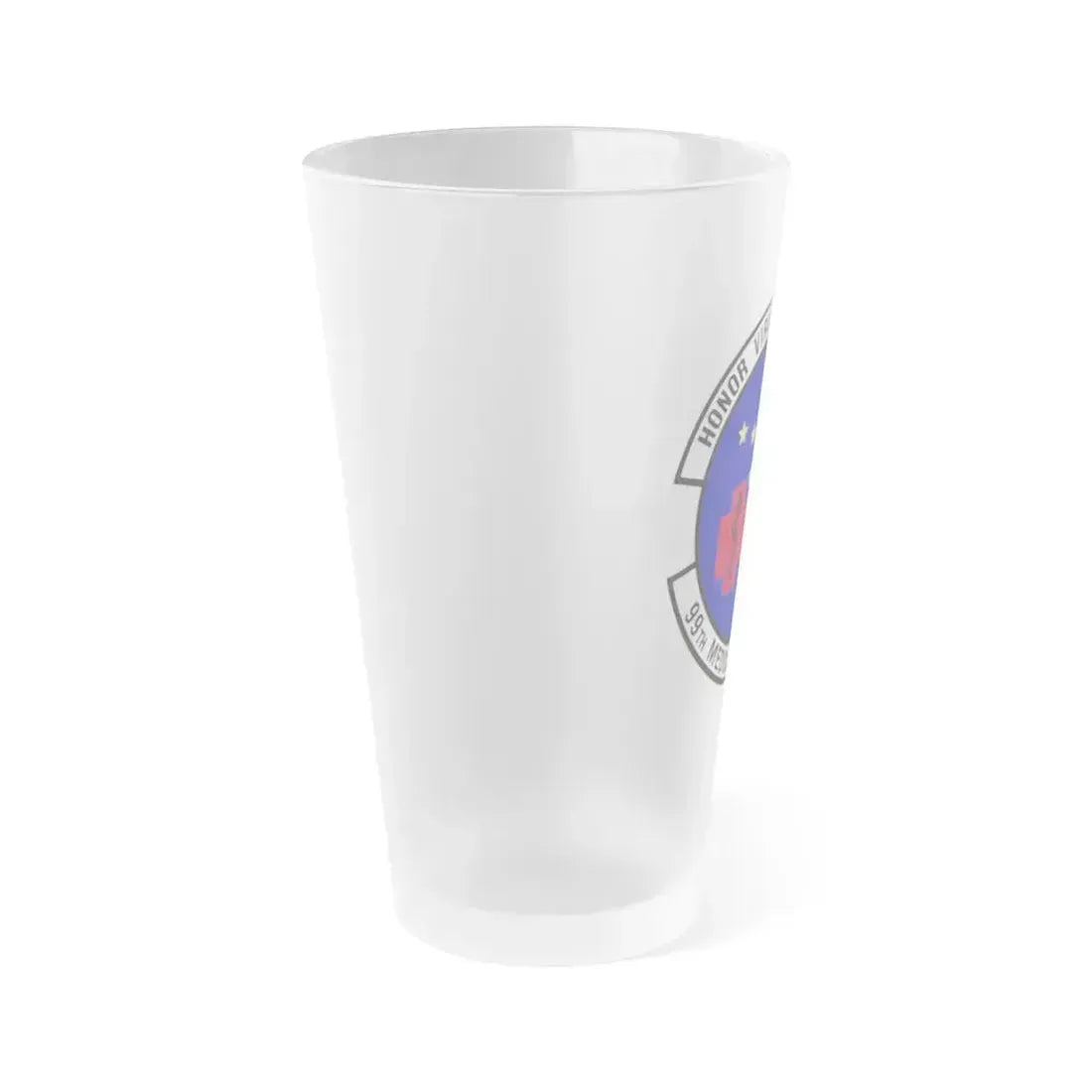 99th Medical Support Squadron (U.S. Air Force) Frosted Pint Glass 16oz - Go Mug Yourself
