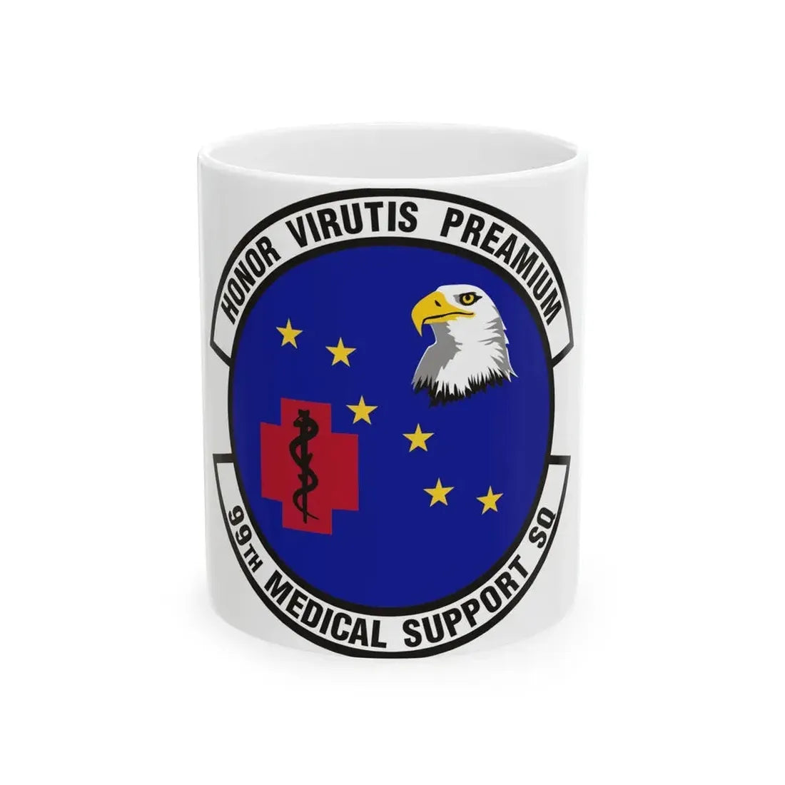 99th Medical Support Squadron (U.S. Air Force) White Coffee Mug 11oz - Go Mug Yourself