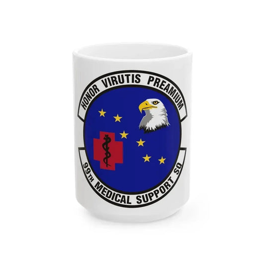 99th Medical Support Squadron (U.S. Air Force) White Coffee Mug 15oz - Go Mug Yourself