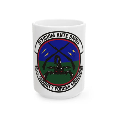 99th Security Forces Squadron (U.S. Air Force) White Coffee Mug-15oz-Go Mug Yourself