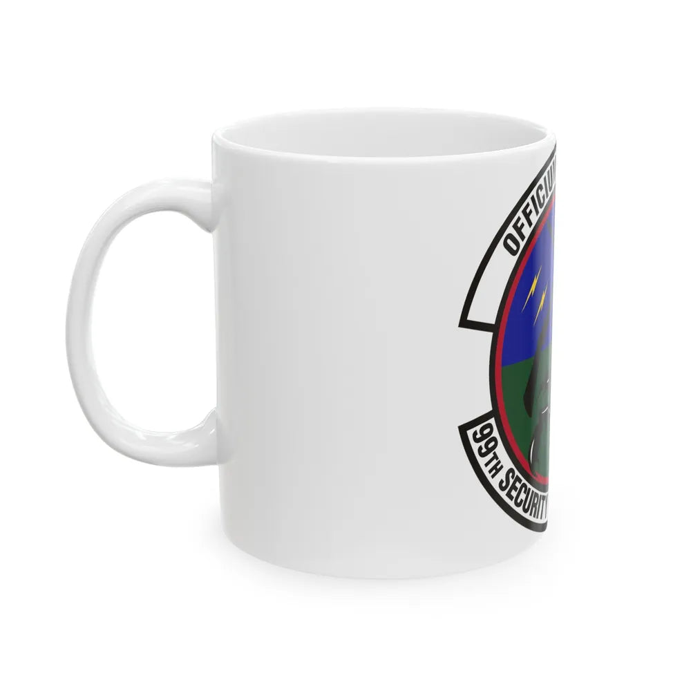 99th Security Forces Squadron (U.S. Air Force) White Coffee Mug-Go Mug Yourself