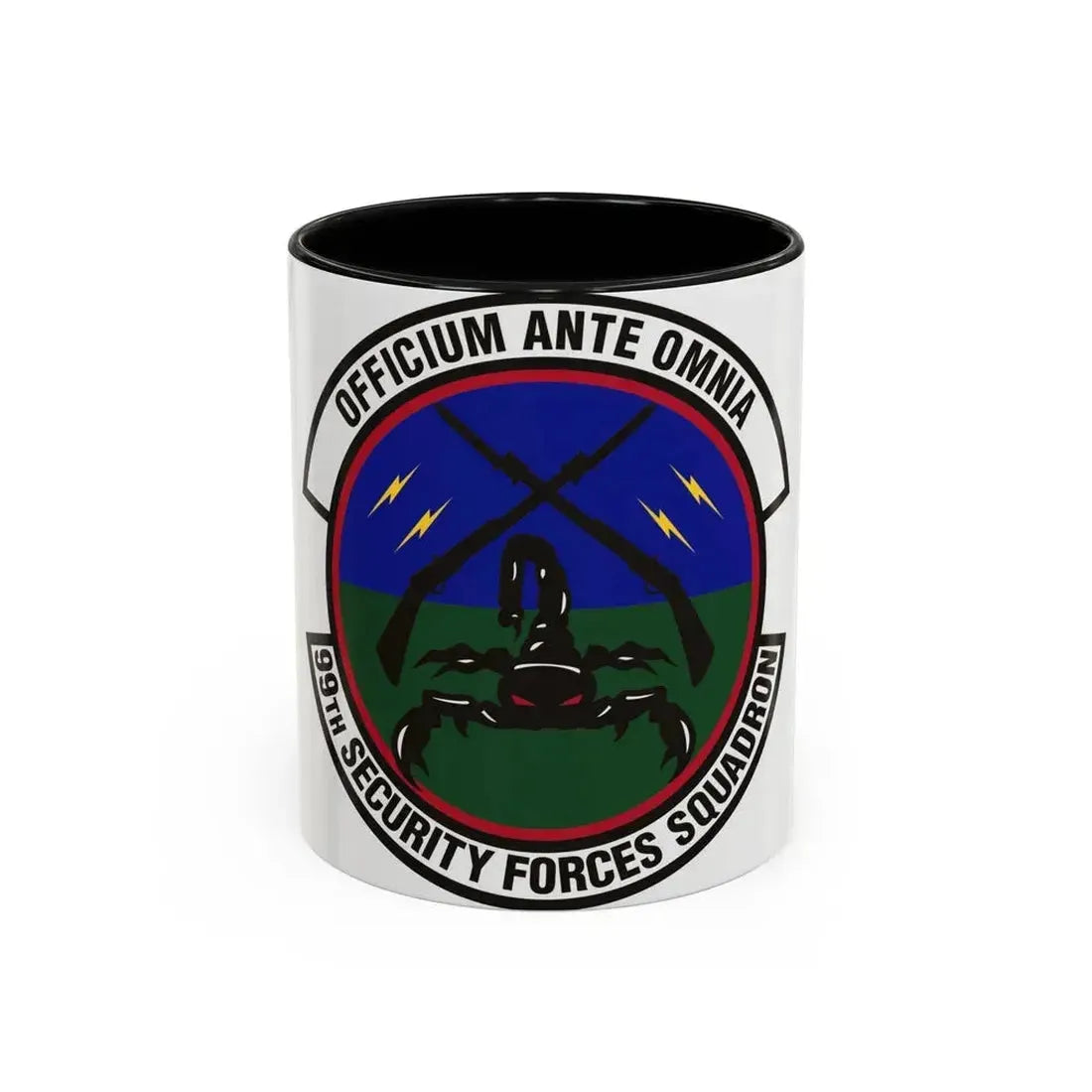 99th Security Forces Squadron (U.S. Air Force) Accent Coffee Mug 11oz Black - Go Mug Yourself