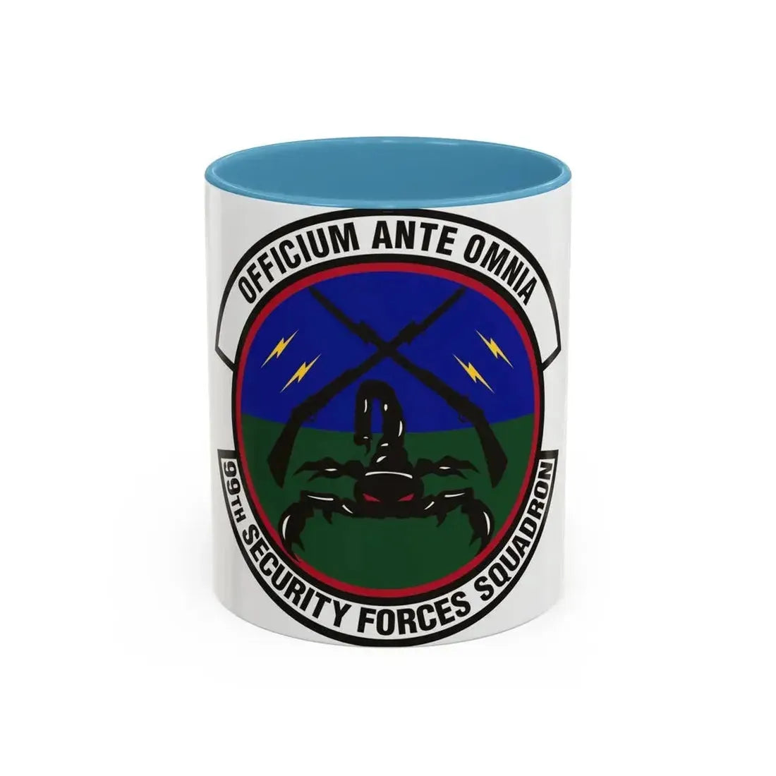 99th Security Forces Squadron (U.S. Air Force) Accent Coffee Mug 11oz Light Blue - Go Mug Yourself