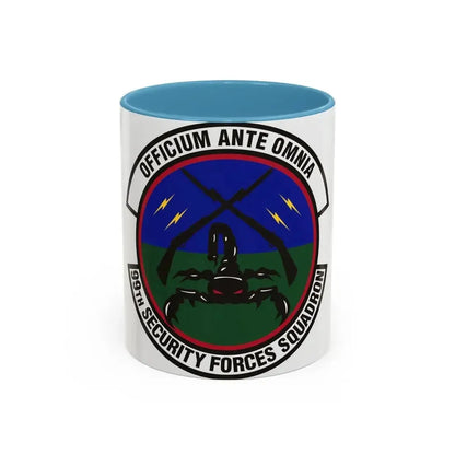 99th Security Forces Squadron (U.S. Air Force) Accent Coffee Mug 11oz Light Blue - Go Mug Yourself