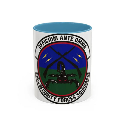99th Security Forces Squadron (U.S. Air Force) Accent Coffee Mug 11oz Light Blue - Go Mug Yourself