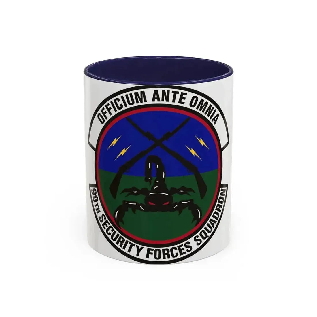 99th Security Forces Squadron (U.S. Air Force) Accent Coffee Mug 11oz Navy - Go Mug Yourself